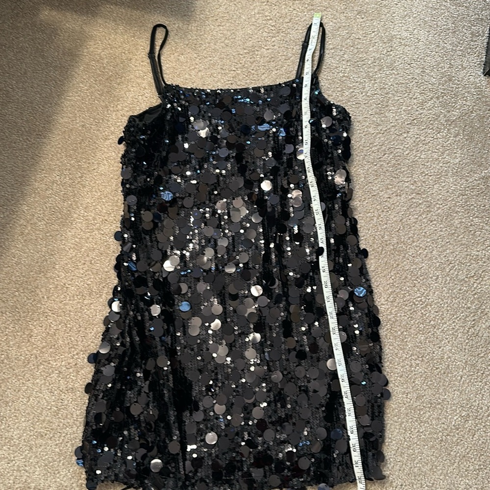 Black Sequin Cocktail Dress